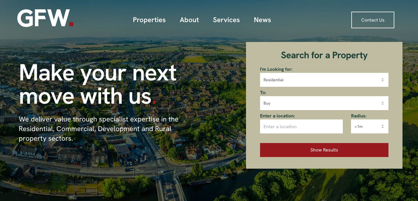 Property search on GFW