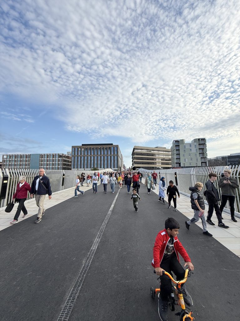 The new bridge the Keel Crossing